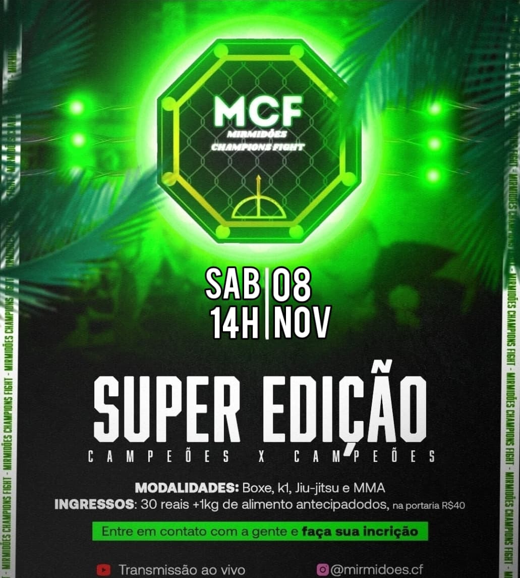 Pôster da Mirmidões Champions Fight 12