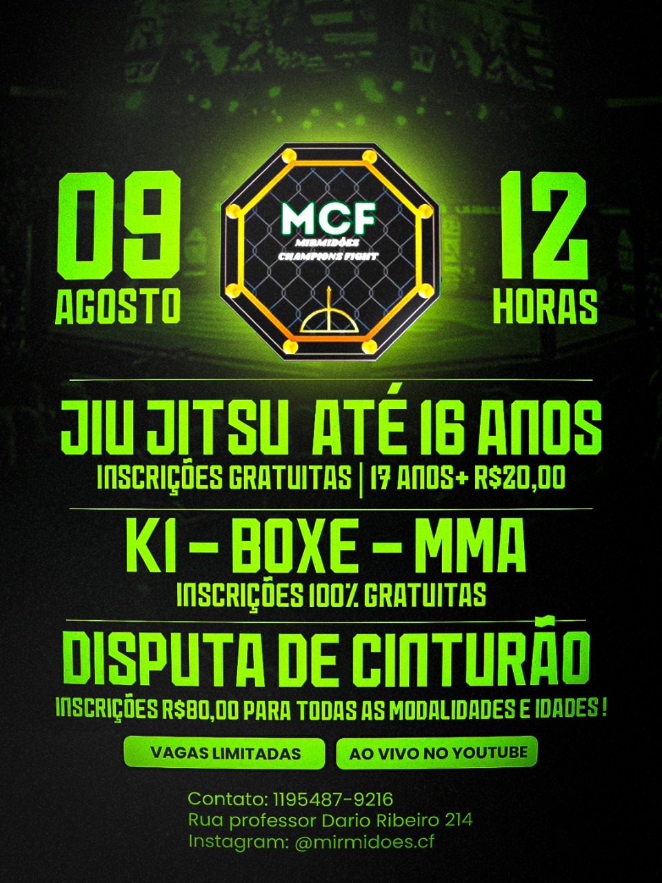 Pôster da Mirmidões Champions Fight 10